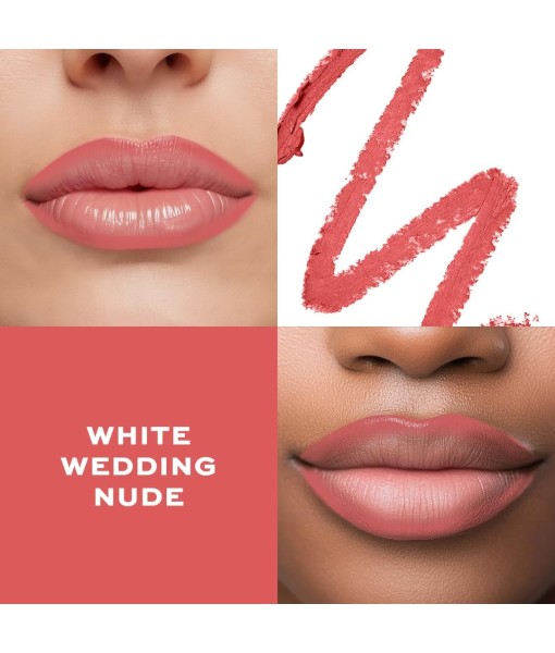 revolution satin kiss lipliner white wedding