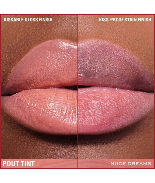 revolution pout tint liquid lipstick nude dreams