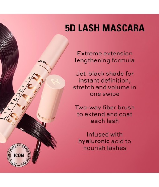 revolution 5d lash lift & define mascara