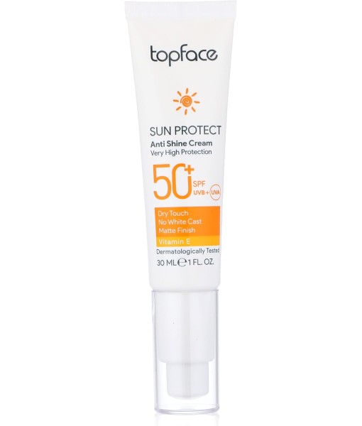 topface sun proteect anti shine cream spf50+ 30ml